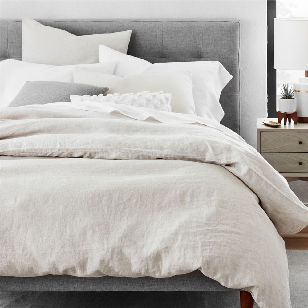 West Elm European Flax Belgium Linen Euro Sham